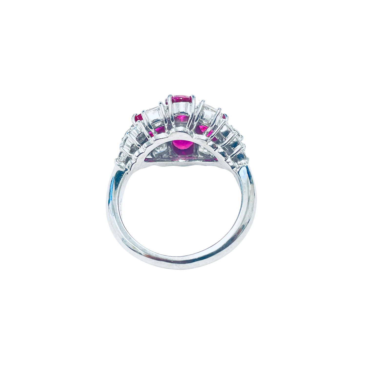 小売価格 266.K18 指輪 ルビー パール リング Ruby Ring 14号