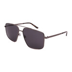 Men's GG0941-001 Square Sunglasses // Ruthenium + Gray