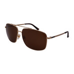 Men's GG0836SK-002 Aviator Sunglasses// Gold Brown