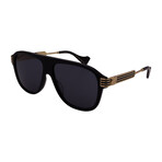 Men's GG0587S-001 Aviator Sunglasses // Black
