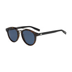 Christian Dior// Men's Square Sunglasses // Darkhavana Black + Blue