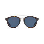 Christian Dior// Men's Square Sunglasses // Darkhavana Black + Blue