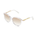 Christian Dior// Women Cat Eye Sunglasses // Crystal Pink Yellow + Brown