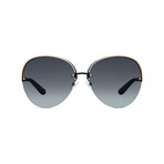 Christian Dior// Women Oversize Sunglasses // Matte White + Gold + Black + Gray