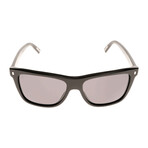 Christian Dior// Men's Square Sunglasses // Black + Gray