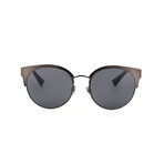 Christian Dior// Women Cat Eye Sunglasses // Black + Gray Blue