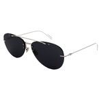 Men's CHROMA-1F-010 Pilot Sunglasses // Silver