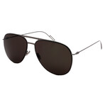 Dior // Men's 205S-KJ1 Aviator Sunglasses // Dark Ruthenium