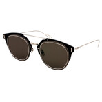 Men's COMPOSIT-1.0-010 Square Sunglasses // Black + Silver
