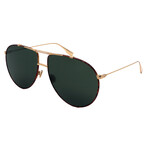 Men's MONSIEUR1-21K Aviator Sunglasses // Havana + Gold