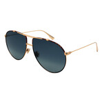 Dior // Men's MONSIEUR1-XWY Aviator Sunglasses // Dark Havana + Gold