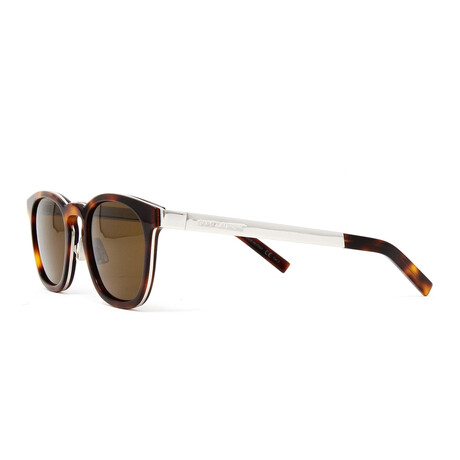 Saint Laurent // Unisex SL28 Sunglasses // Havana + Silver