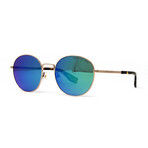 Men's 272-S Sunglasses // Gold + Blue Green