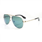 Men's 317S Sunglasses // Pale Gold + Blue