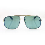 Men's 318S Sunglasses // Silver + Blue