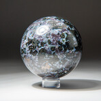 Genuine Polished Merlinite Sphere + Acrylic Display Stand // V2
