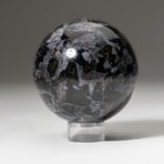 Genuine Polished Merlinite Sphere + Acrylic Display Stand // V1