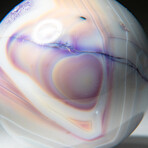 Genuine Polished Agate Sphere + Acrylic Display Stand