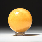 Genuine Polished Yellow Calcite Sphere