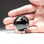 Genuine Polished Snowflake Obsidian Sphere