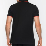 Francesco Short Sleeve Polo // Black (3XL)