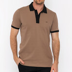 Gough Short Sleeve Polo // Brown + Black (3XL)