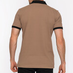 Gough Short Sleeve Polo // Brown + Black (S)