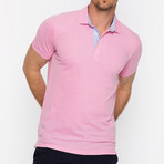 Karl Short Sleeve Polo // Pink (L)
