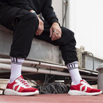 Men's Infinity Sport Sneaker // Red + White (Men's Euro Size 38)