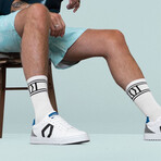 Men's Park Sneaker // White + Blue (Men's Euro Size 35)