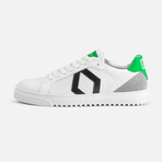 Men's Park Sneaker // White + Green (Men's Euro Size 40)