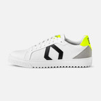 Men's Park Sneaker // White + Yellow (Men's Euro Size 40)