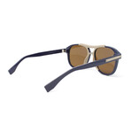 Fendi // Men's FFM0026GS Sunglasses // Blue + Brown