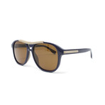 Fendi // Men's FFM0026GS Sunglasses // Blue + Brown