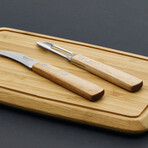 Cutting Board + Curved Paring Knife + Potato Peeler