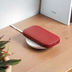 POWERSOUND // Qi Wireless Power Bank + Bluetooth Speaker // Red