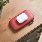 POWERSOUND // Qi Wireless Power Bank + Bluetooth Speaker // Red