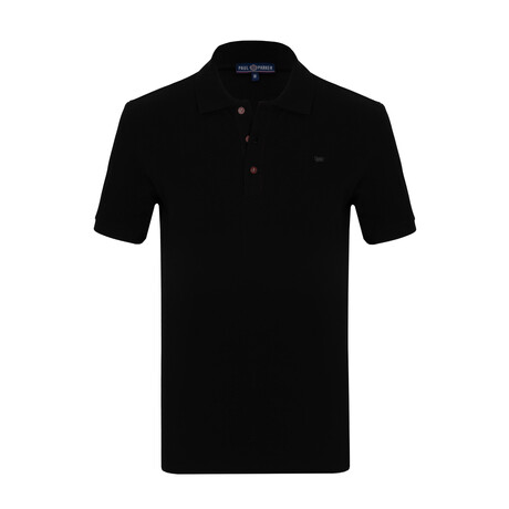 Cane Short Sleeve Polo // Black (XS)