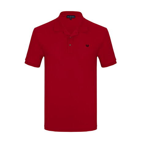 Chip Short Sleeve Polo // Red (XS)