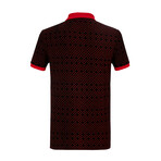 Ross Short Sleeve Polo // Black + Red (M)