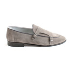 Cepeda Buckle Loafers // Gray Suede (Euro 40)