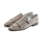 Cepeda Buckle Loafers // Gray Suede (Euro 40)