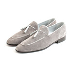 Puccio Tasseled Loafers // Gray Suede (Euro 40)