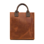 The Republic // Leather Tote Bag (Light Brown)