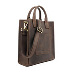 The Republic // Leather Tote Bag // Brown