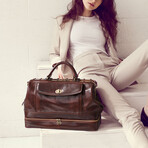 Dr.Faust // Leather Doctor Bag // Dark Brown