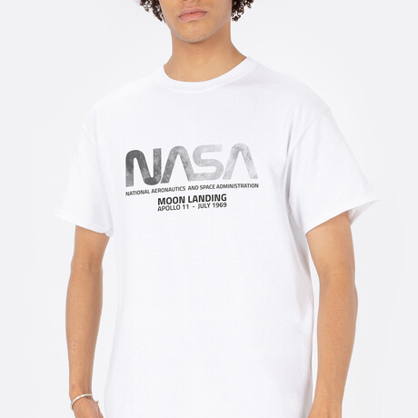 NASA Worm Moon Landing T-Shirt // White (Small)