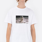 First Man On The Moon T-Shirt // White (Small)