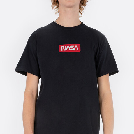 Red NASA Tag T-Shirt // Black (Small)