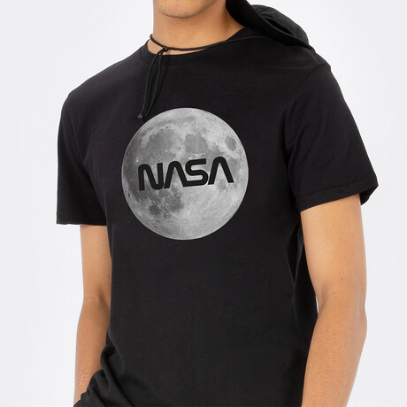 NASA Full Moon T-Shirt // Black (Small)